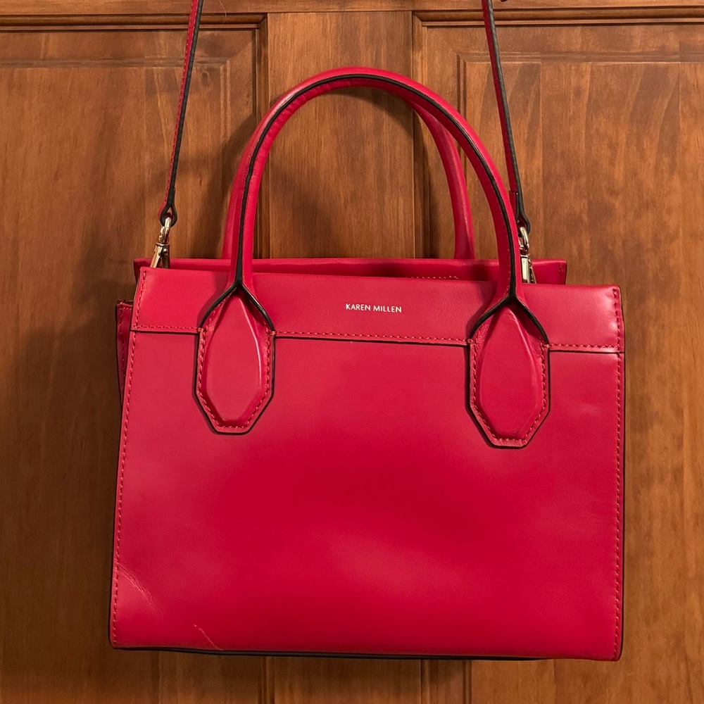 Karen Millen Purse. Small. Red. Good condition.